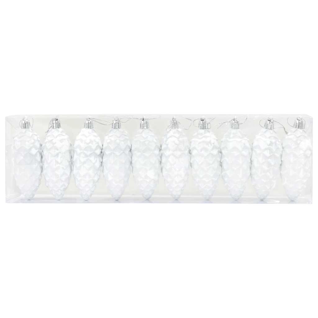 VidaXL Kerstdennenappeltje 40 pcs Wit