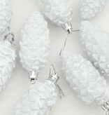 VidaXL Kerstdennenappeltje 40 pcs Wit