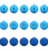 VidaXL Kerstbal Set 15 pcs Blauw XL