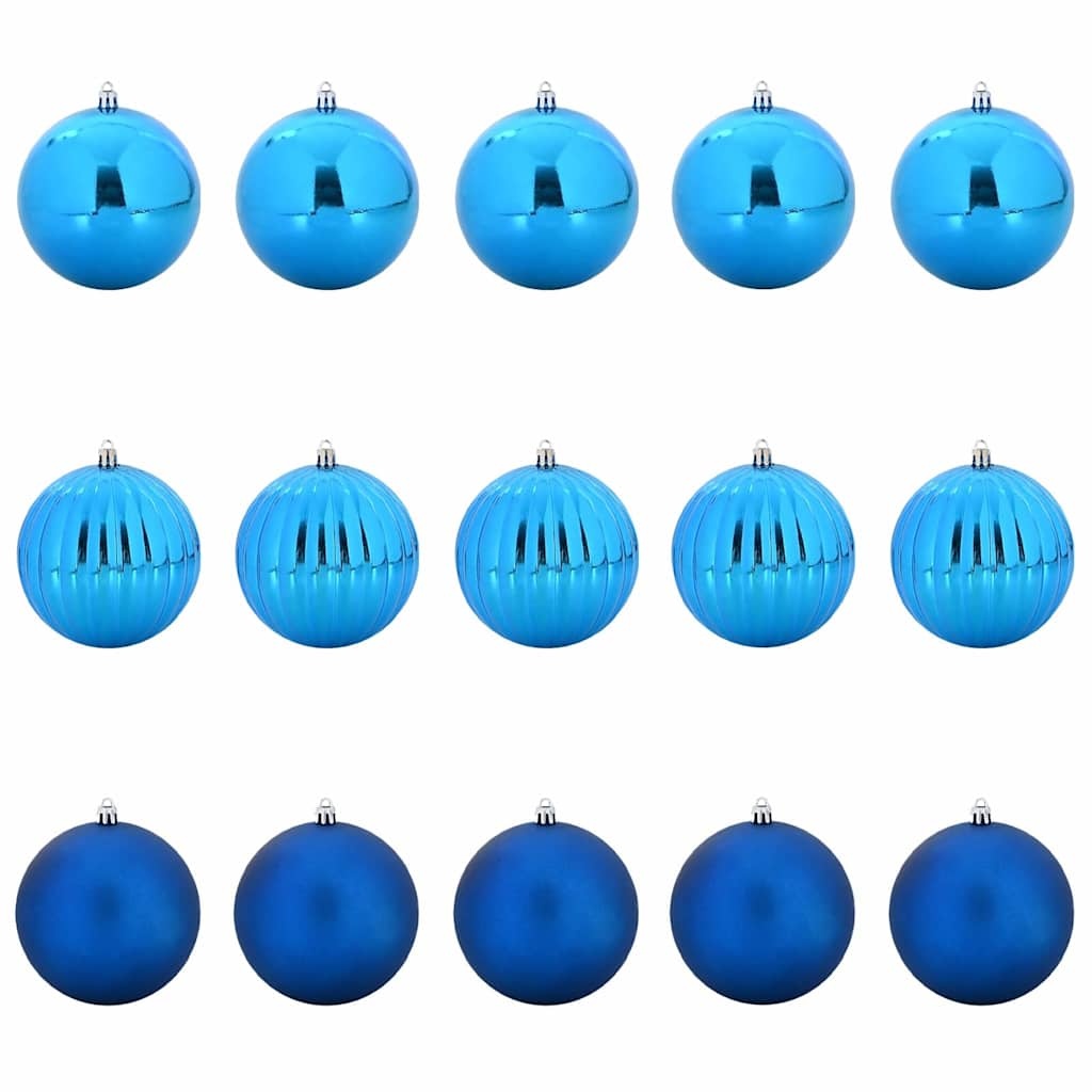 VidaXL Kerstbal Set 15 pcs Blauw XL