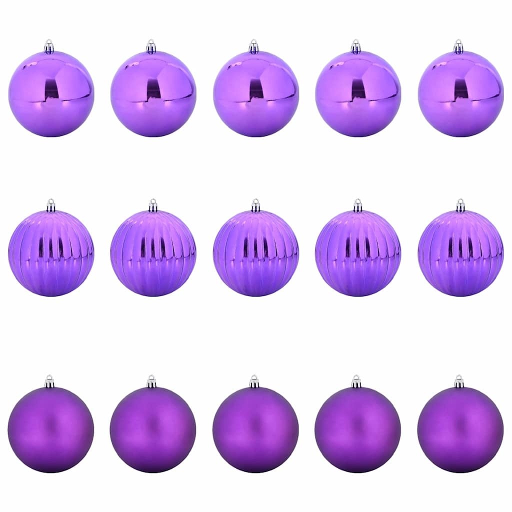 VidaXL Kerstbal Set 15 pcs Lila XL