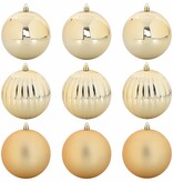 VidaXL Kerstbal Set 9 pcs Goud XL