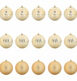 VidaXL Kerstbal Set 15 pcs Goud XL