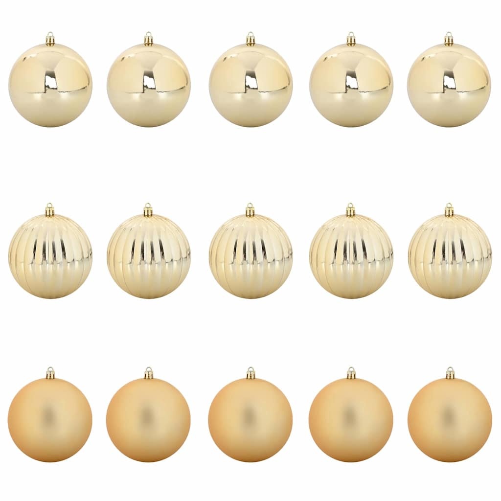 VidaXL Kerstbal Set 15 pcs Goud XL