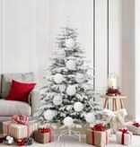 VidaXL Kerstbal Set 9 pcs Wit XL