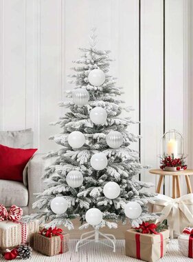 VidaXL Kerstbal Set 9 pcs Wit XL