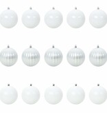 VidaXL Kerstbal Set 15 pcs Wit XL