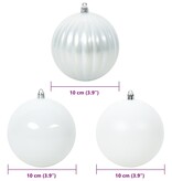 VidaXL Kerstbal Set 15 pcs Wit XL