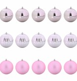 VidaXL Kerstbal Set 15 pcs Roze XL