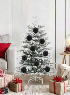 VidaXL Kerstbal Set 15 pcs Zwart XL