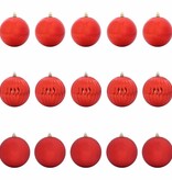 VidaXL Kerstbal Set 15 pcs Rood XL