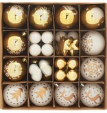 VidaXL Kerstbal Set 40 pcs Goud en Rood Kunststof