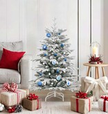 VidaXL Kerstbal Set 40 pcs Blauw en Wit Kunststof