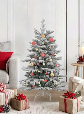 VidaXL Kerstbal Set 40 pcs Goud en Rood Kunststof