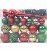 VidaXL Kerstbal Set met 150 LED 61 pcs Multikleur Kunststof