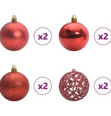 VidaXL Kerstbal Set met 150 LED 61 pcs Multikleur Kunststof