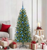 VidaXL Kerstbal Set met 150 LED 61 pcs Blauw Kunststof