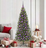 VidaXL Kerstbal Set met 300 LED 120 pcs Lila Kunststof