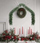 VidaXL Kerstkrans 2 pcs Groen 20 m PVC