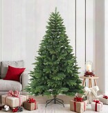 VidaXL Kunstmatige Inklapbare Kerstboom Groen 210 cm PVC, PE en staal