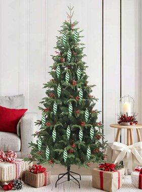 VidaXL Kerst Spiralvorm Bal 40 pcs Groen