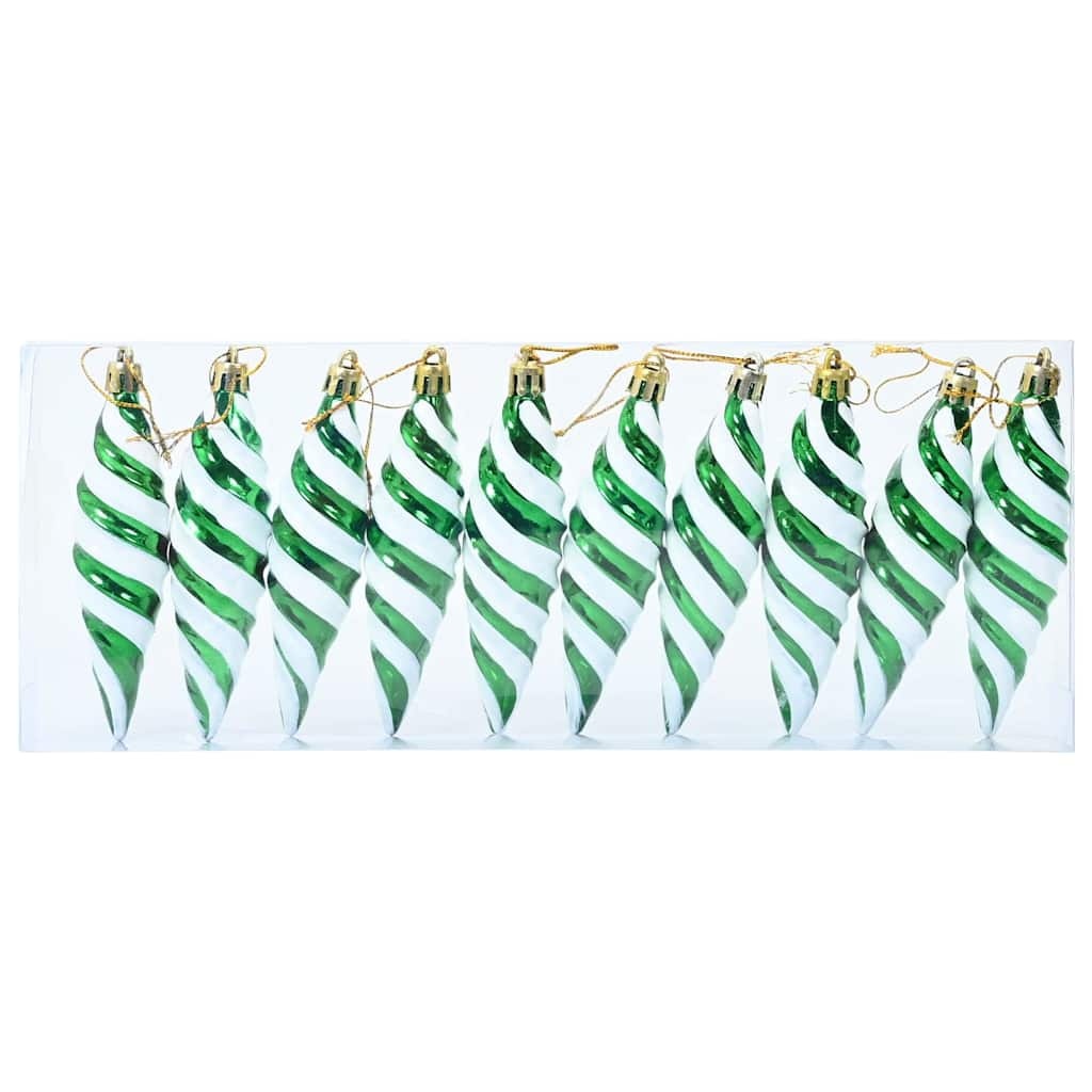 VidaXL Kerst Spiralvorm Bal 40 pcs Groen
