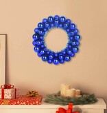 VidaXL Kerstbal Kransen 2 pcs Blauw 33 x 33 x 7 cm Polystyreen