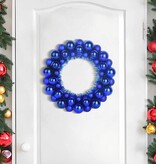 VidaXL Kerstbal Kransen 2 pcs Blauw 33 x 33 x 7 cm Polystyreen