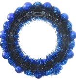 VidaXL Kerstbal Kransen 2 pcs Blauw 33 x 33 x 7 cm Polystyreen