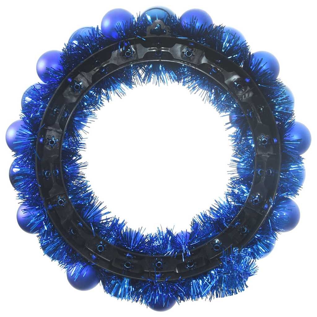 VidaXL Kerstbal Kransen 2 pcs Blauw 33 x 33 x 7 cm Polystyreen