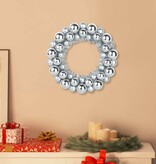 VidaXL Kerstbal Kransen 2 pcs Zilver 33 x 33 x 7 cm Polystyreen