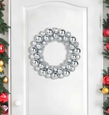 VidaXL Kerstbal Kransen 2 pcs Zilver 33 x 33 x 7 cm Polystyreen