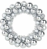 VidaXL Kerstbal Kransen 2 pcs Zilver 33 x 33 x 7 cm Polystyreen