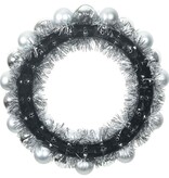 VidaXL Kerstbal Kransen 2 pcs Zilver 33 x 33 x 7 cm Polystyreen