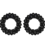 VidaXL Kerstbal Kransen 2 pcs Zwart 33 x 33 x 7 cm Polystyreen