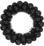 VidaXL Kerstbal Kransen 2 pcs Zwart 33 x 33 x 7 cm Polystyreen