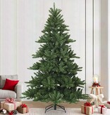 VidaXL Kunstmatige Inklapbare Kerstboom Groen 240 cm PVC, staal