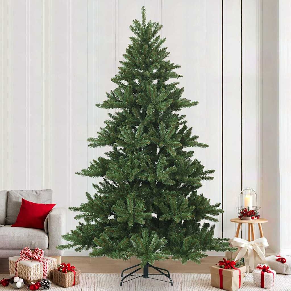 VidaXL Kunstmatige Inklapbare Kerstboom Groen 240 cm PVC, staal