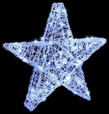 VidaXL 3D Ster met 50 LED Koudwit 55 x 53,5 x 10 cm Acryl