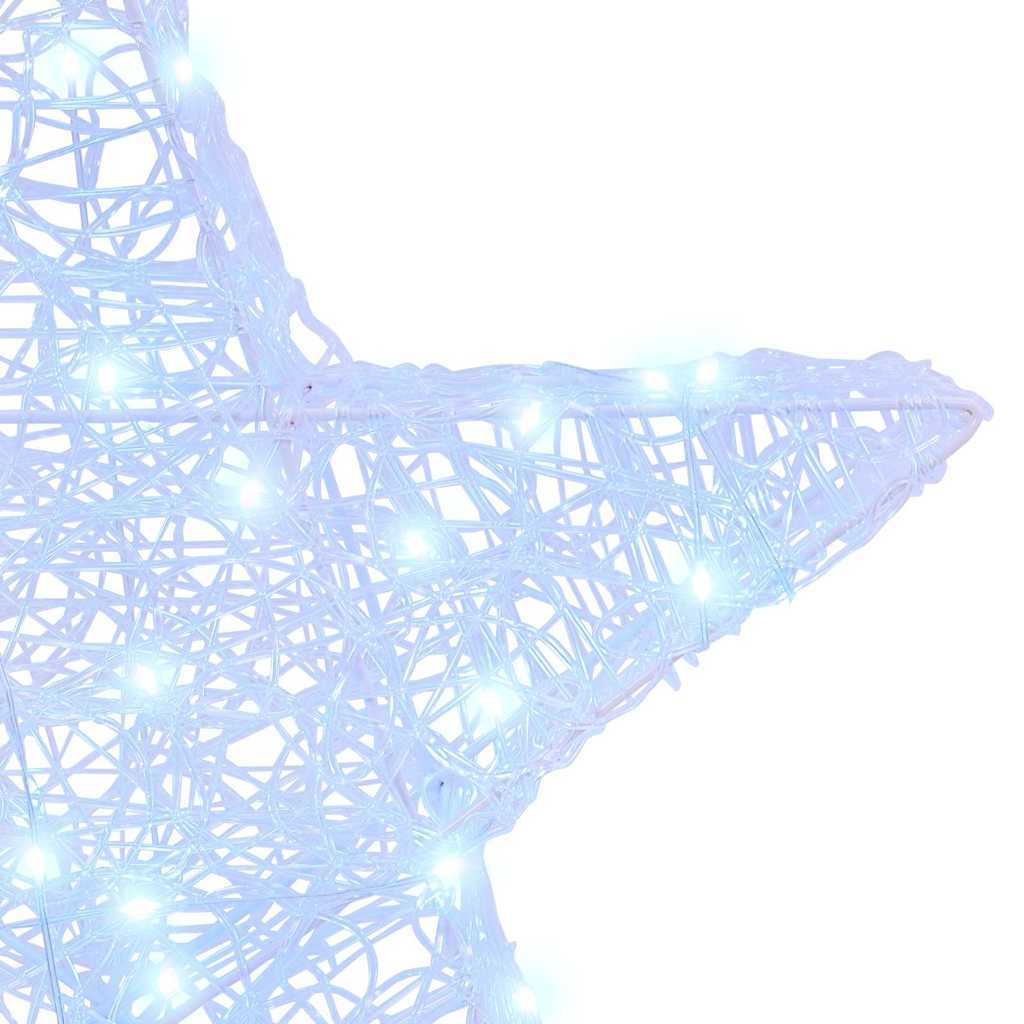 VidaXL 3D Ster met 50 LED Koudwit 55 x 53,5 x 10 cm Acryl