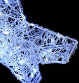 VidaXL 3D Ster met 50 LED Koudwit 55 x 53,5 x 10 cm Acryl