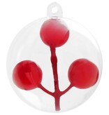 VidaXL Kerstbal Set 25 pcs Doorzichtig Ø 8 cm