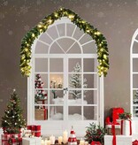 VidaXL Kerstkrans met 600 LED 2 pcs Groen PVC