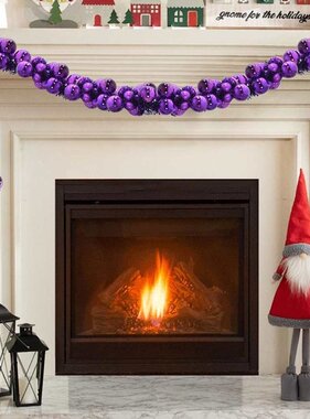 VidaXL Kerstbal Guirlande Lila 186 cm Polystyreen