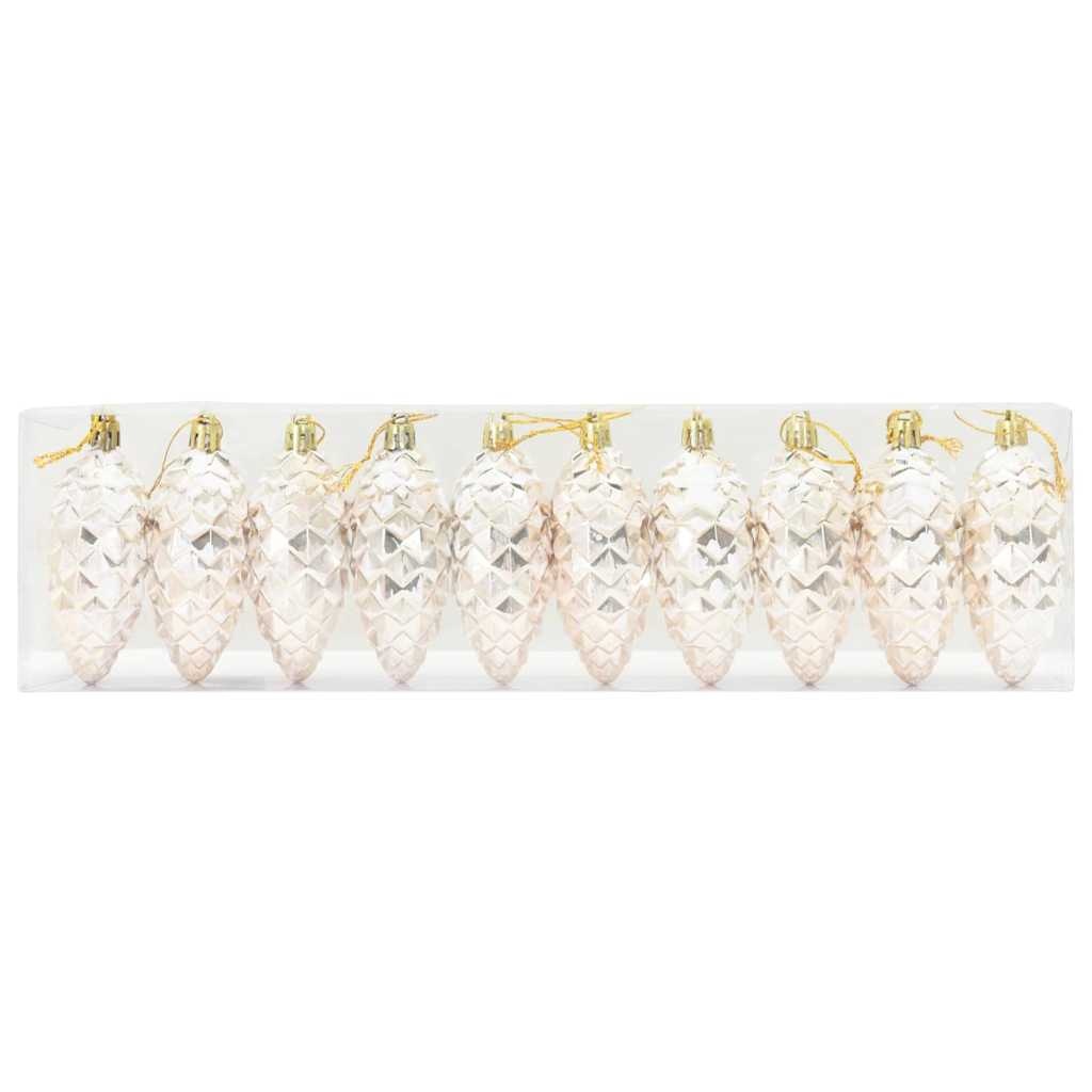 VidaXL Kerstdennenappeltje 40 pcs champagne