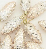 VidaXL Kerstdennenappeltje 40 pcs champagne