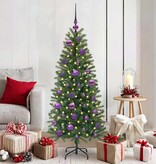 VidaXL Kerstbal Set met 150 LED 61 pcs Lila Kunststof