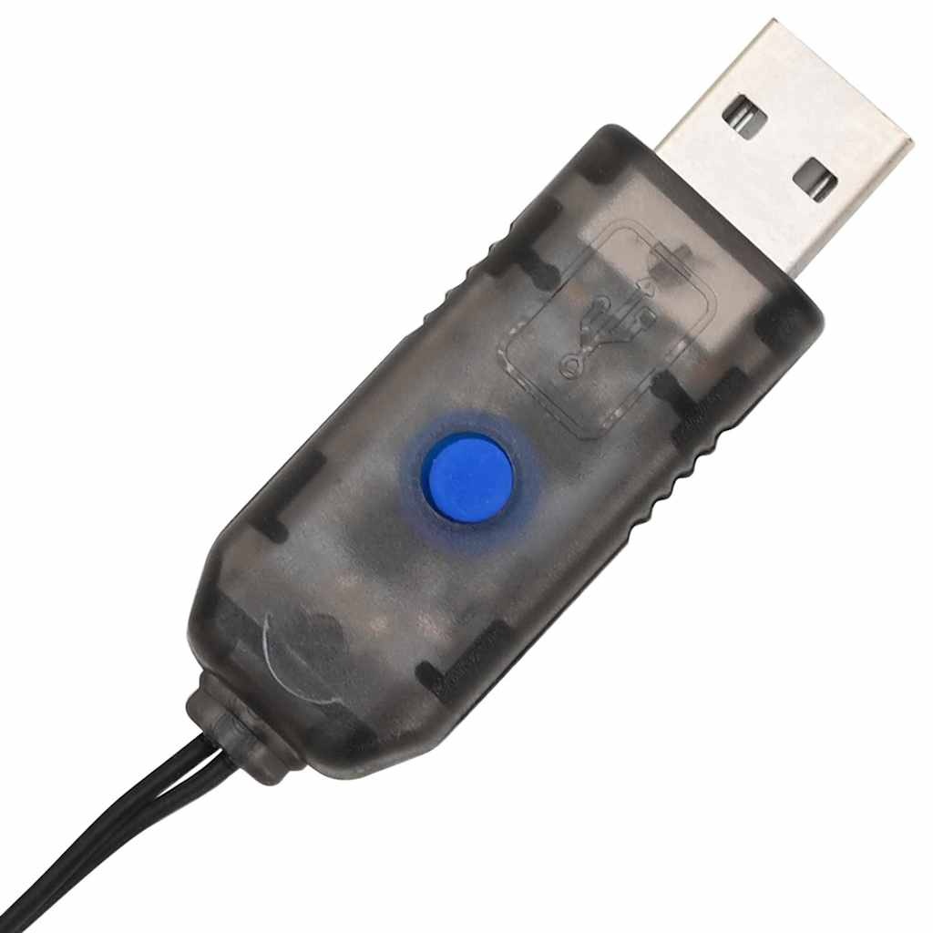 VidaXL Bal met 96 LED Warmwit 30 cm Metaal