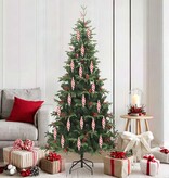 VidaXL Kerst Spiralvorm Bal 40 pcs Rood