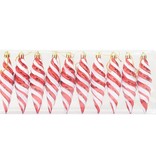 VidaXL Kerst Spiralvorm Bal 40 pcs Rood